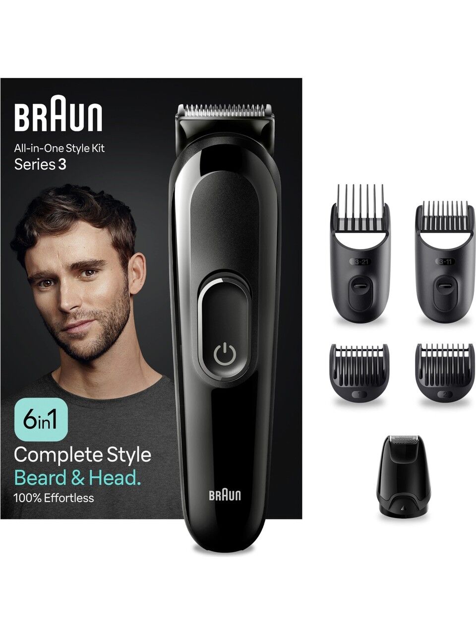 Braun Series 3 MGK3420 Hepsi Bir Arada Şekillendirme Seti, 6’sı 1 Arada Erkek Bakım Kiti