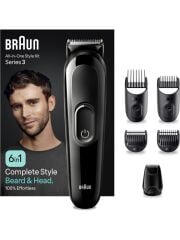 Braun Series 3 MGK3420 Hepsi Bir Arada Şekillendirme Seti, 6’sı 1 Arada Erkek Bakım Kiti