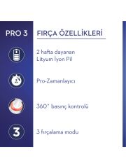 Oral-B Pro 3 - 3900 - Siyah Beyaz 2'li Elektrikli Diş Fırçası Seti